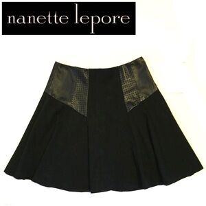 HPx2 ✨ NANETTE LEPORE "Coyote" skirt w/ leather